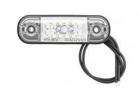 Lampa gabarit, lumina de clarificare, LED, Alb, 12-24V, WAS Polonia 716 W97.3 - Img 2