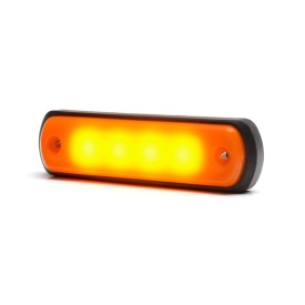 Lampa gabarit, Lumina de clarificare, LED, Portocaliu 12-24V, WAS Polonia 1341 W189N - Img 1