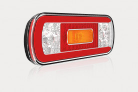 Lampa spate 220x100, 6 functii, cu ceata si lampa de numar, LED, cu cabluri, FT-130 Fristom - Img 2