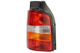 Lampa spate VW Transporter T5 2003-2009, rosu, semnalizare portocalie, partea stanga, cu usi duble