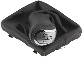 Maner schimbator viteze cu rama si manson Audi A4 B8 2007-2015, A5 2007-2017, A6 C6 2004-2011, Q5 2008-2017, 5 Viteze crom - Img 1
