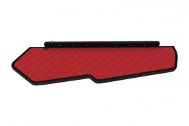 Masa bord camion cu led compatibil cu Volvo FH4 2013-2019, Piele ecologica rosu - Img 3