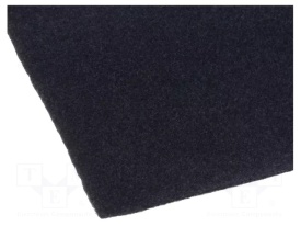 Material mocheta tapiterie autoadeziva, culoare neagra, dimensiune 1500x700 mm, grosime 3 mm
