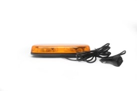Mini rampa Girofar LED, cu Magnet, 12-24V, 35W, IP67, 31x16x7 cm, sticla portocalie, E-MARK - Img 3