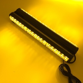 Mini Rampa Girofar lungime 46 cm, LED, cu magnet, culoare portocalie - Img 7