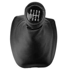 Nuca schimbator cu manson imitatie piele neagra compatibil BMW seria 3 E46 1998-2004 6 viteze - Img 2