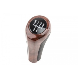 Nuca schimbator de viteze compatibil cu BMW Seria 3 E46, E90 E91, E92 1998-2012, Seria 5 E34, E39, E60 E61 1990-2010, X1 E84, X3 E83 2004-2010, X5 E70 2006-2013, 5 trepte, culoare maro