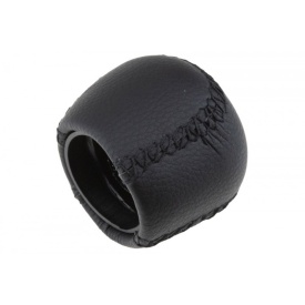 Nuca schimbator de viteze compatibil cu Saab 9-5 1995-2010, piele ecologica, 5 trepte, culoare negru - Img 4