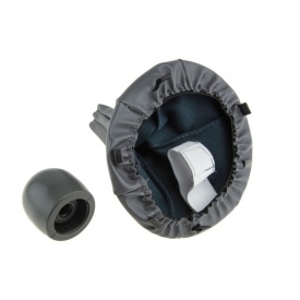 Nuca schimbator de viteze cu rama si manson piele ecologica compatibil Fiat Panda 2003-2012, 5 trepte, culoare negru - Img 3