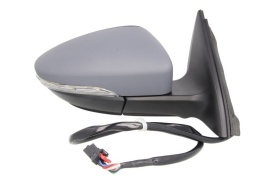 Oglinda retovizoare completa, (electrica, convexa, incalzita, crom, captuseala, pliabil electric) parte montare DREAPTA compatibil cu VW PASSAT B7 / JETTA 2010-> - Img 2