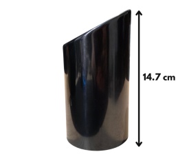 Ornament Evacuare inox simplu universal, dimensiune interior 74mm, lungime 147 mm, crom - Img 4