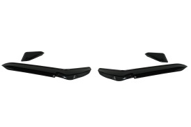 Ornamente bara fata flapsuri compatibil cu VW Golf 7.5 R Hatchback 2017-2020 Negru Lucios - Img 2