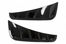 Ornamente bara fata flapsuri Negru Lucios compatibil cu Mercedes C-Class W205 S205 Facelift 2018-2020 Sedan T-Model - Img 2