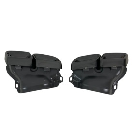 Ornamente evacuare tobe compatibil cu sistemul de evacuare Mercedes Benz E-Class W212 2009-2016, S-Class W222 2013-2020, culoare negru lucios - Img 4