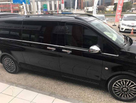 Ornamente inox geamuri MERCEDES VITO W447 2015->, set 8 piese, caroserie scurta - Img 4