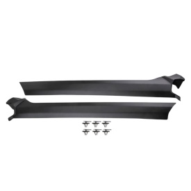 Ornamente stalpi A exterior compatibil Land Rover Discovery III 2004-2009, Discovery 4 IV parte montare stanga si dreapta, negru mat satinat  - Img 3