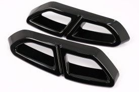 Ornamente tobe sistem de evacuare compatibil cu VW Passat B8 3G (2015-2019) Negru Lucios - Img 3