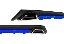 PACHET DETERIORAT 3X Difuzor bara spate universal , ELITE PLUS B Design, negru mat cu albastru - Img 3