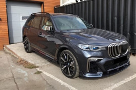 Pachet Exterior Aero compatibil cu BMW X7 G07 2018-> M-Tech Black Knight Design Negru Lucios - Img 8