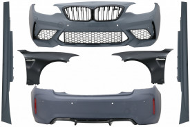 Pachet Exterior Complet compatibil cu BMW Seria 2 F22 Coupe F23 Cabrio (2014-2017) M2 Design - Img 2