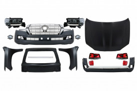 Pachet exterior Kit Conversie Complet Facelift 2018-> LC200 look compatibil cu TOYOTA Land Cruiser J200 2008-2016 - Img 2