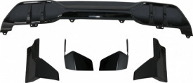 Pachet Exterior Prelungire Bara Fata si Difuzor compatibil cu BMW X5 G05 2018-> M Design Negru Lucios - Img 2