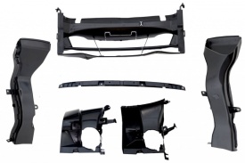 Pachet tuning Bara Fata compatibil BMW Seria 3 F30 F31 2011-2018 M-Technik Design si Grile Centrale compatibil cu BMW Seria 3 F30 2011-2018 Piano Black M Design - Img 4