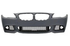 Pachet tuning Bara Fata compatibil cu BMW seria 5 F10 2011-2014 M-Technik Design fara proiectoare si Prelungire Bara Fata compatibil cu BMW Seria 5 F10 2010-2017 Sedan Touring M-PERFORMANCE Design - Img 2