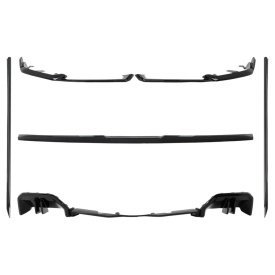 Pachet Tuning Exterior Aero compatibil cu BMW Seria 5 G60 M-Tech 2023-> Black Knight Design Negru Lucios