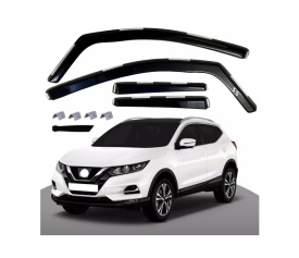 Paravanturi auto compatibile cu Nissan Qashqai J11 2014-2021, fata-spate - Img 4