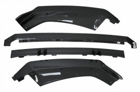 Prelungire Bara Fata Lip compatibil cu Audi A4 B9 8W S-Line (2016-2018) Carbon Look - Img 5