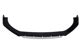 Prelungire bara fata Megane Design, negru lucios cu buza gri, 4 piese, lungime 180 cm - Img 5