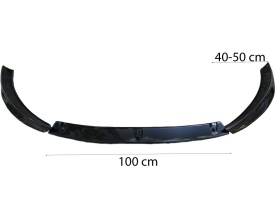 Prelungire bara fata universala, negru lucios, Corsa Design - Img 4