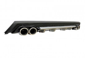 Prelungire bara spate universal , ELITE B Design, negru cu gri, ornamente toba rotunde - Img 4