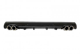 Prelungire bara spate universal , ELITE B Design, negru mat / lucios, ornamente toba rotunde - Img 1