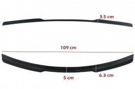 Prelungire Eleron Luneta compatibil cu Audi Q8 SUV 2018-> Sport Design Negru Lucios - Img 3