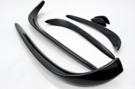 Prelungiri Bara Fata compatibil cu Mercedes C-Class W205 (2015-2018) C43 Design Negru Lucios - Img 2