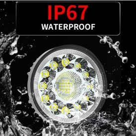 Proiector auto cu LED, Offroad, Rotund, Alb si Glaben, 40W, 4000lm, 12V-24V - Img 7