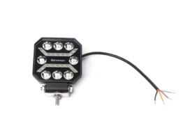 Proiector auto cu LED, universal, 110 x 110 x 37 mm E-mark E9, 27W, 12-24V, pozitie portocalie si rosie - Img 6