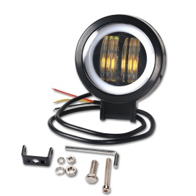 Proiector auto Led, 7D Optic, 20W, 12V-24V, 7.5cm, Rotund, pentru ATV, Jeep , Motor, Spot - Img 3
