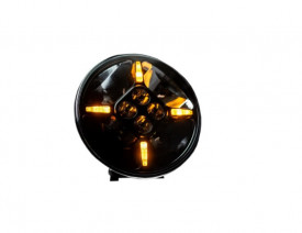 Proiector cu led camion faza lunga si pozitie, diametru 218mm, 12V-24V, pozitie cu leduri alb - portocaliu - Img 6