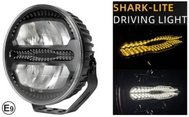 Proiector cu led camion faza lunga si pozitie, diametru 228 mm, 12V-24V, pozitie cu leduri alb - portocaliu - Img 7