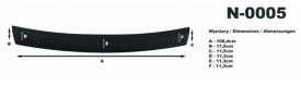 Protectie bara spate, Dacia Logan MCV 2006-2013, Plastic, culoare negru - Img 3