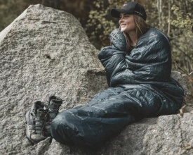 Sac de dormit 8C, lungime 190cm, Easy Camp Sleeping Bag Starling Mummy Blue 8C - Img 2