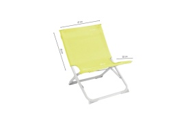 Scaun pliabil pentru camping, plaja, pescuit sau gradina, Outwell Sauntons Sunburst, culoare galben - Img 2