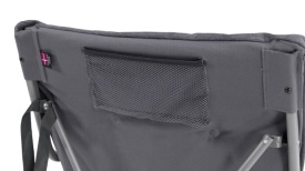 Scaun pliabil pentru camping, plaja, pescuit sau gradina, Outwell Furniture Alder Lake, culoare gri, 120 kg - Img 9