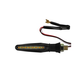 Semnalizare moto 12V cu functie de lumina de zi alba si semnalizare galbena - Img 6