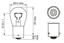 Set 10 becuri camion 24V PY21W, Bosch Trucklight Maxlife - Img 3