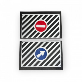 Set 2 aparatori noroi cu indicator pentru Camion, dimensiune 60 x 40 cm
