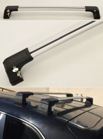 Set 2 bare portbagaj transversale compatibil DACIA DOKKER 2012->, prindere in puncte fixe - Img 3